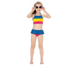 Biquini bebê roupa p/ natação piscina praia alta-qualidade