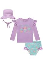 Biquíni Bebê UV50+ Manga Longa Com Chapéu Proteção Solar Biquíni Bebê UV50+ Manga Longa Com Chapéu Proteção Solar