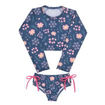 Biquíni blusa cropped calcinha proteção uv50+ az le bhua