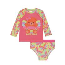 Biquíni blusa e calcinha ursinha proteção uv 50+ kukiê Biquíni blusa e calcinha ursinha proteção uv 50+ kukiê