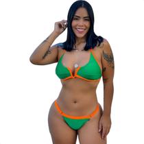 Biquíni Bojo Removível Top Neon Biquini Florescente Bloguerinha Fio Duplo Verão Biquíni Bojo Removível Top Neon Biquini Florescente Bloguerinha Fio Duplo Verão