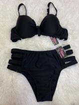 Biquíni busto amarrar frente costa feixo .Calcinha hot pants de tiras