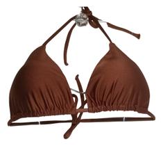 Biquini Busto Cortininha Alongado, Bojo Removível, amarrações