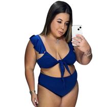 Biquini Búzios Feminino Plus Size GG Sem Bojo com Ombreira