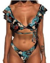 Biquíni C/ Babadinho Design Ciganinha Moderna Fio Dental