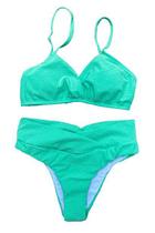 Biquini Calça Camburiú Textura Cós Alto Enseada