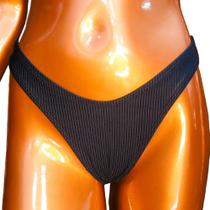 Biquíni calcinha asa delta avulsa canelada preta