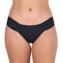 Biquini calcinha avulsa drapeada borboleta lateral franzida moda praia proteção UV+50