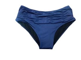 Biquíni Calcinha Cintura Alta Drapeada Veste Plus Size