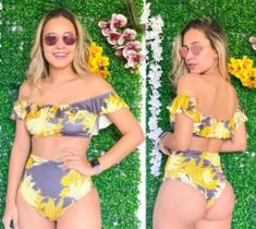 Biquíni Ciganinha com calcinha cintura alta