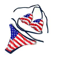 Biquíni com a Bandeira dos Estados Unidos dupla face