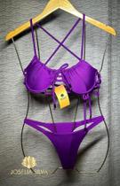 Biquíni com aro separado roxo Biquíni com aro separado roxo