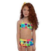 Biquíni com Babadinho Moda Praia Siri Kids 36083
