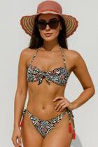 Biquini Com Bojo Com Amarração Na frente Calcinha De Amarrar