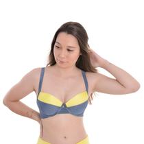 Biquini com Bojo e aro bicolor Pathy