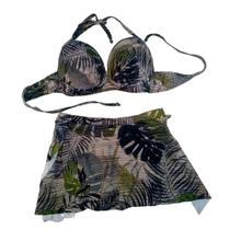 Biquini com Bojo e Calcinha Estampada com Saia