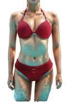 Biquini Com Bojo Fixo Calcinha Cintura Alta