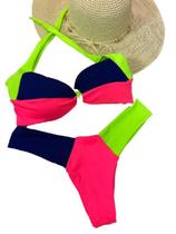 Biquini Com Bojo Fluor Colorido Blogueira Papilloo Biquini Com Bojo Fluor Colorido Blogueira Papilloo