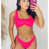 Biquini com bojo Neon de Moda Praia Roupas Femininas Neon Super Luxo
