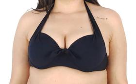 Biquíni Com Bojo Top Sutiã Sustentaçao Avulso Preto tamanho GG Biquíni Com Bojo Top Sutiã Sustentaçao Avulso Preto tamanho GG