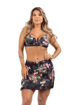 Biquíni Com Saia Embutida Tipo Saída De Praia/ Com Bojo Biquíni Com Saia Embutida Tipo Saída De Praia/ Com Bojo