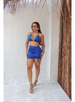 Biquíni Com Saia Peças Brilhante Premium Sainha Praia