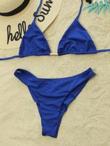 Biquini Conjunto Calcinha Fio Duplo Asa Delta e Top Cortininha Com detalhe entre Bustos Biquini Conjunto Calcinha Fio Duplo Asa Delta e Top Cortininha Com detalhe entre Bustos