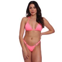 Biquíni Conjunto Regulagem Cortinha Bojo Fio Duplo FMF Rosa