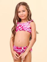 Biquíni Corações Infantil Animê Q0395