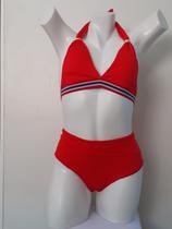 Biquini Cortinão Frente Única Hot Pant Cintura Alta Biquini Cortinão Frente Única Hot Pant Cintura Alta