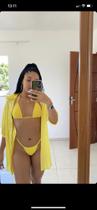 Biquíni cortininha amarelo