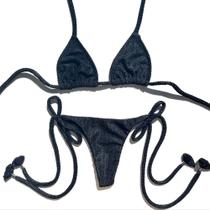 Biquini Cortininha Atoalhado Com Bojo Removível