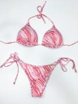 Biquini Cortininha Bojo Calcinha Ripple Estampado Biquini Cortininha Bojo Calcinha Ripple Estampado