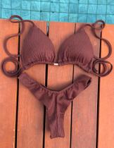 Biquíni Cortininha Bronzeamento Moda Praia Verão