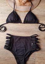 Biquíni cortininha calcinha hotpants preto G