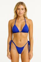 Biquini Cortininha com bojo Calcinha fio dental de Amarrar