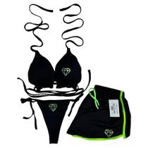 Biquíni Cortininha com bojo - estampa tornasolada