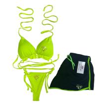 Biquíni Cortininha com bojo - estampa tornasolada