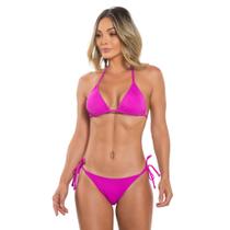 Biquini Cortininha Com Bojo Removível Calcinha Liso Básico