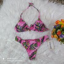 Biquíni Cortininha com bojo rosa Biquíni Cortininha com bojo rosa