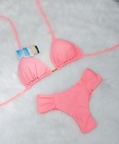 Biquini Cortininha Com Calcinha Fio Duplo Borboleta