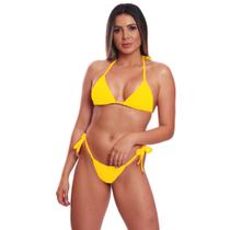 Biquini Cortininha de Amarrar Mulher Moda Praia Marquinha