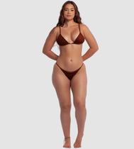Biquíni Cortininha De Crochet Com Calcinha Ajustável Fina Biquíni Cortininha De Crochet Com Calcinha Ajustável Fina