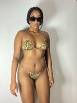 Biquini cortininha de fita calcinha regulável