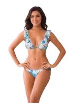 Biquini Cortininha Estampado Colorido Blogueira Papilloo Biquini Cortininha Estampado Colorido Blogueira Papilloo