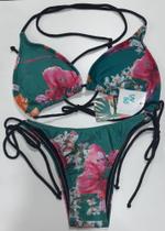 Biquini cortininha floral