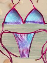 Biquíni Cortininha Juvenil Sereia Rosa Biquíni Cortininha Juvenil Sereia Rosa
