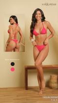 Biquini cortininha pink calcinha fio dental sol e agua Biquini cortininha pink calcinha fio dental sol e agua
