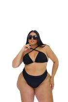 Biquini cortininha plus size