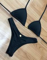 Biquíni cortininha preto